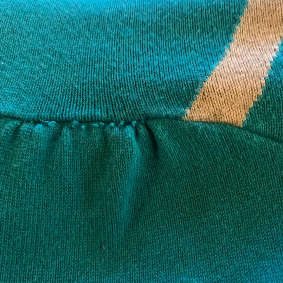 TWENTY ONE Button Back Collar Print Knit Top M - Picture 3 of 4